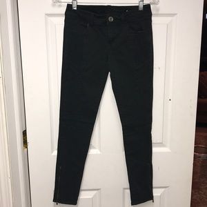American Eagle Hunter Green Biker Style Jeans